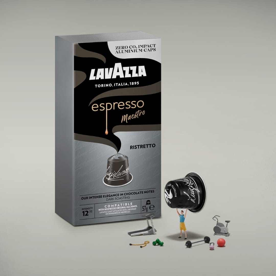 Capsule Lavazza Espresso Ristretto Aluminiu compatibile Nespresso 10 buc